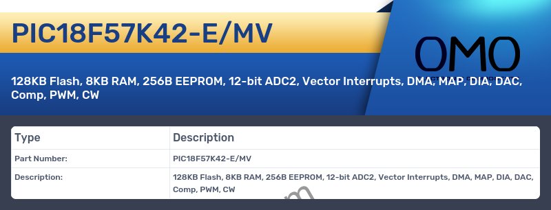 PIC18F57K42-E/MV