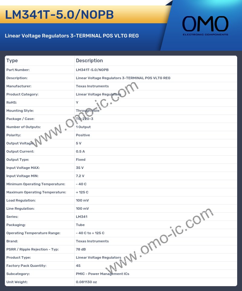 LM341T-5.0/NOPB