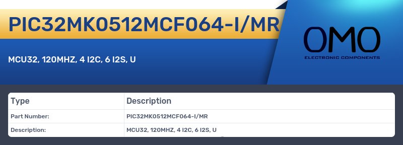 PIC32MK0512MCF064-I/MR
