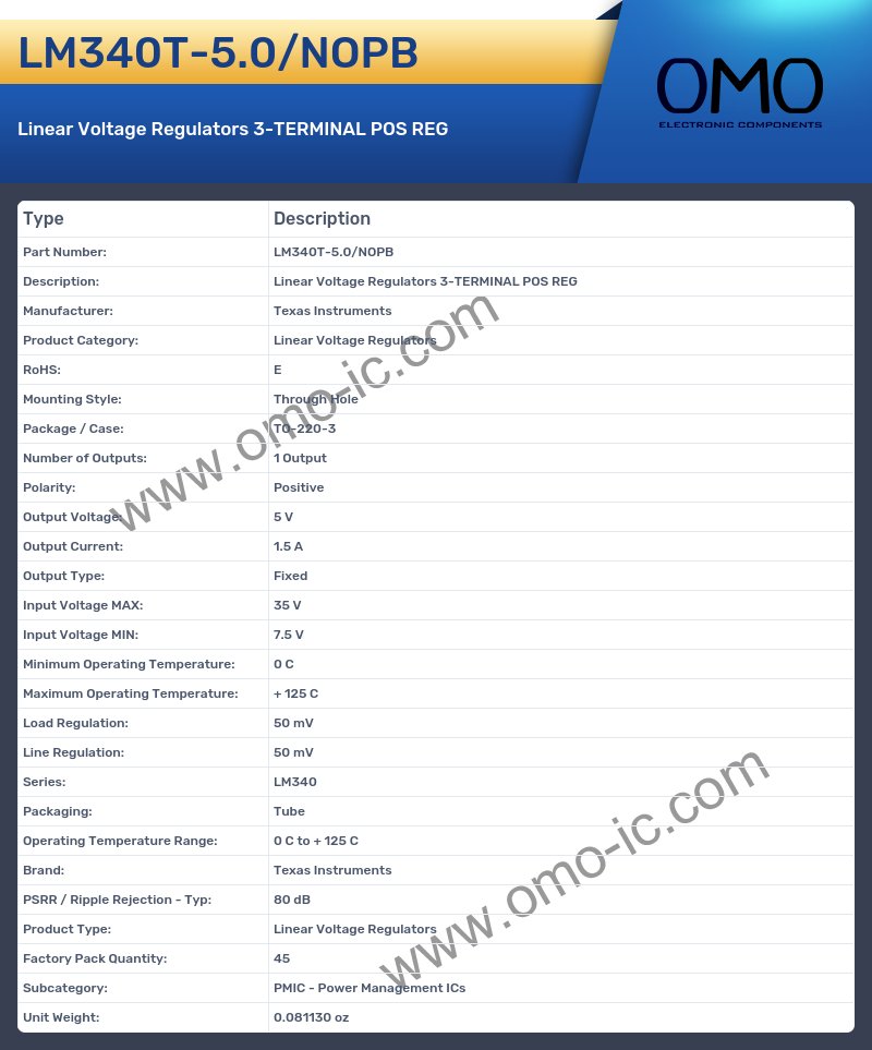 LM340T-5.0/NOPB