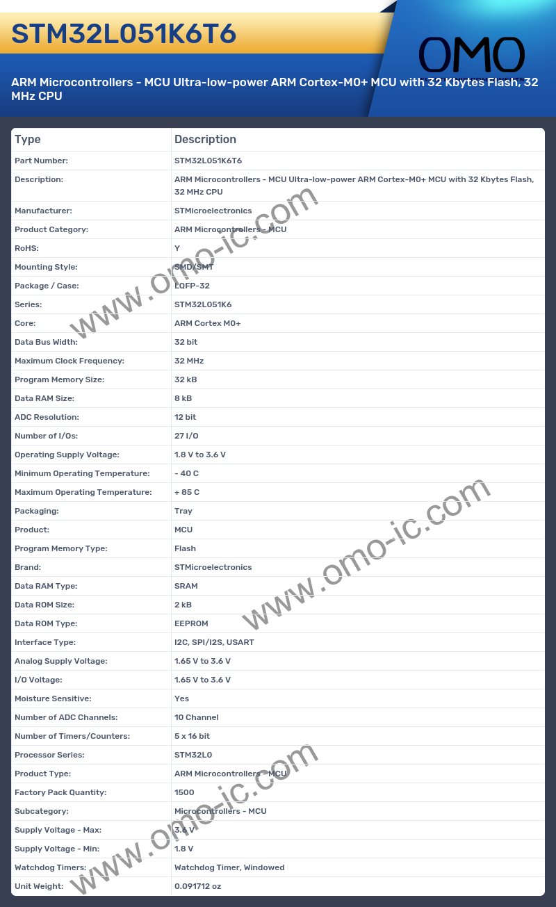 STM32L051K6T6