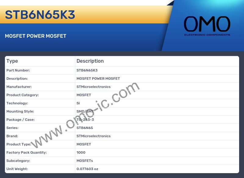 STB6N65K3