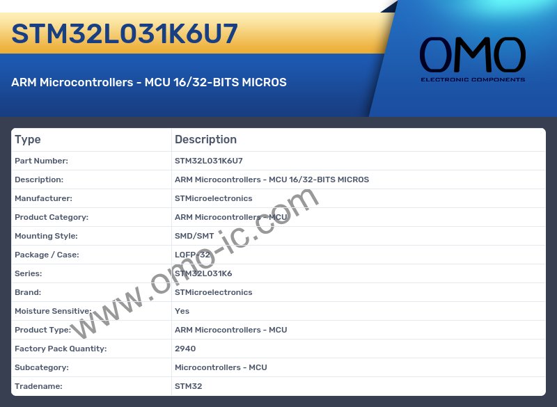 STM32L031K6U7