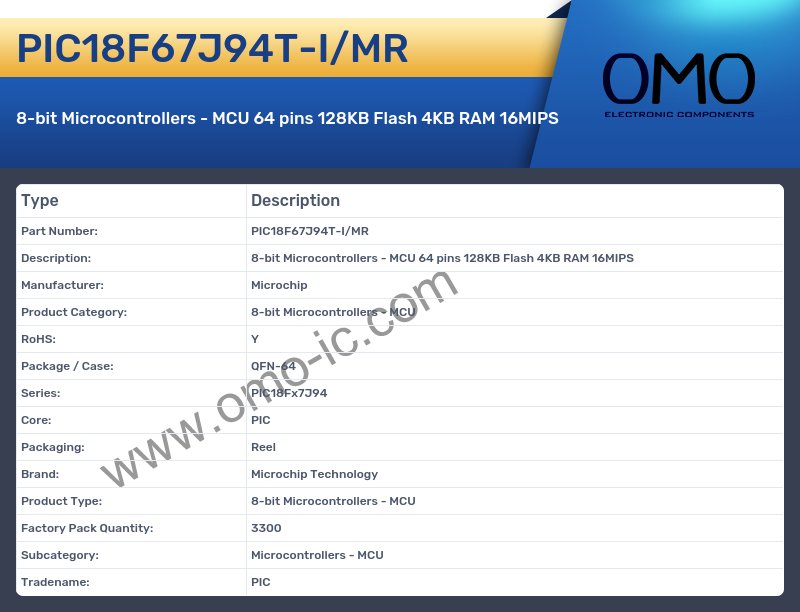 PIC18F67J94T-I/MR