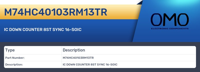 M74HC40103RM13TR
