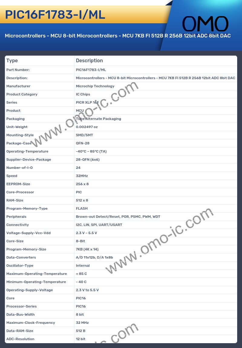 PIC16F1783-I/ML