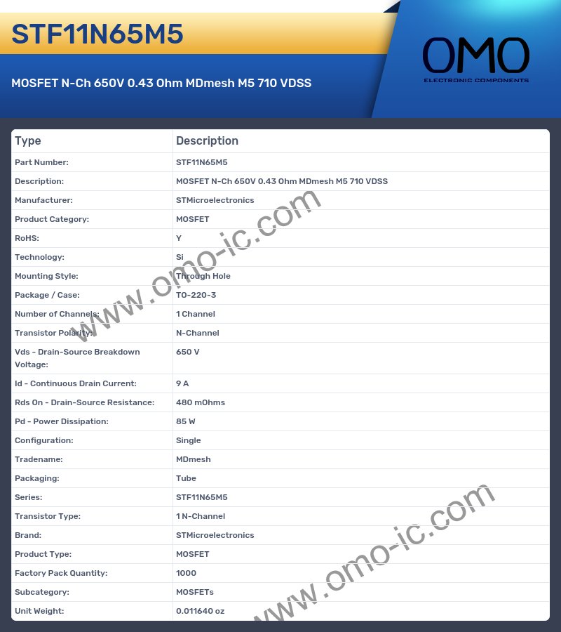STF11N65M5