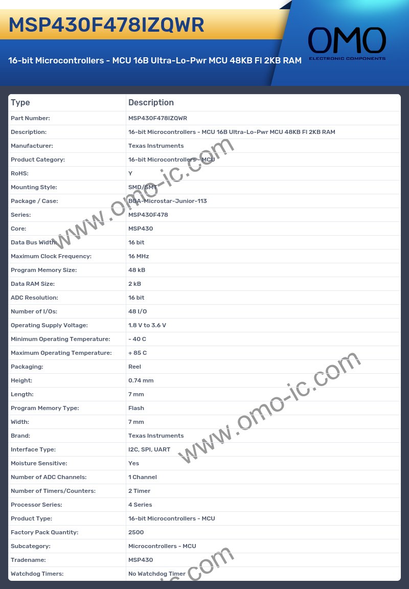 MSP430F478IZQWR