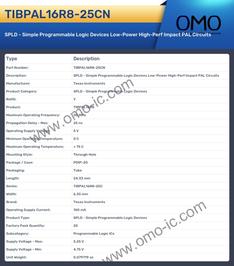 TIBPAL16R8-25CN