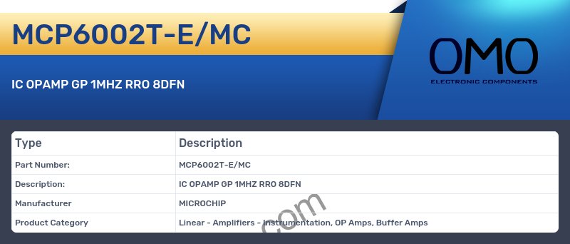 MCP6002T-E/MC