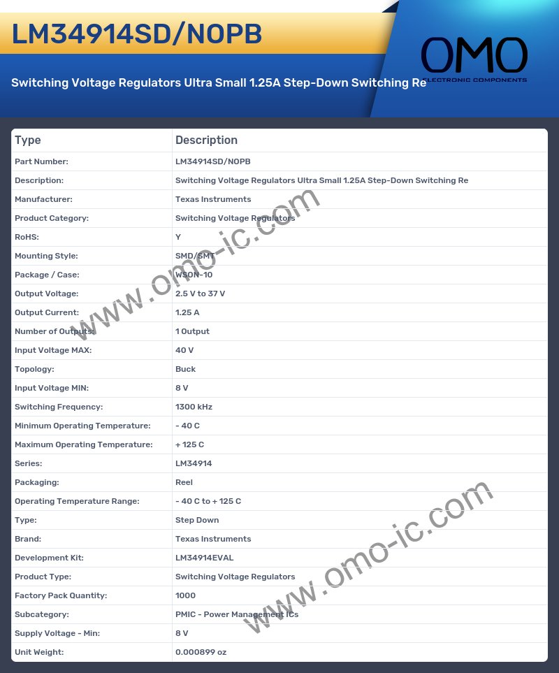 LM34914SD/NOPB