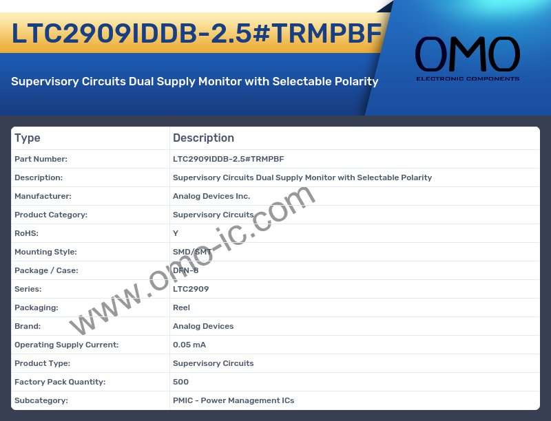 LTC2909IDDB-2.5#TRMPBF