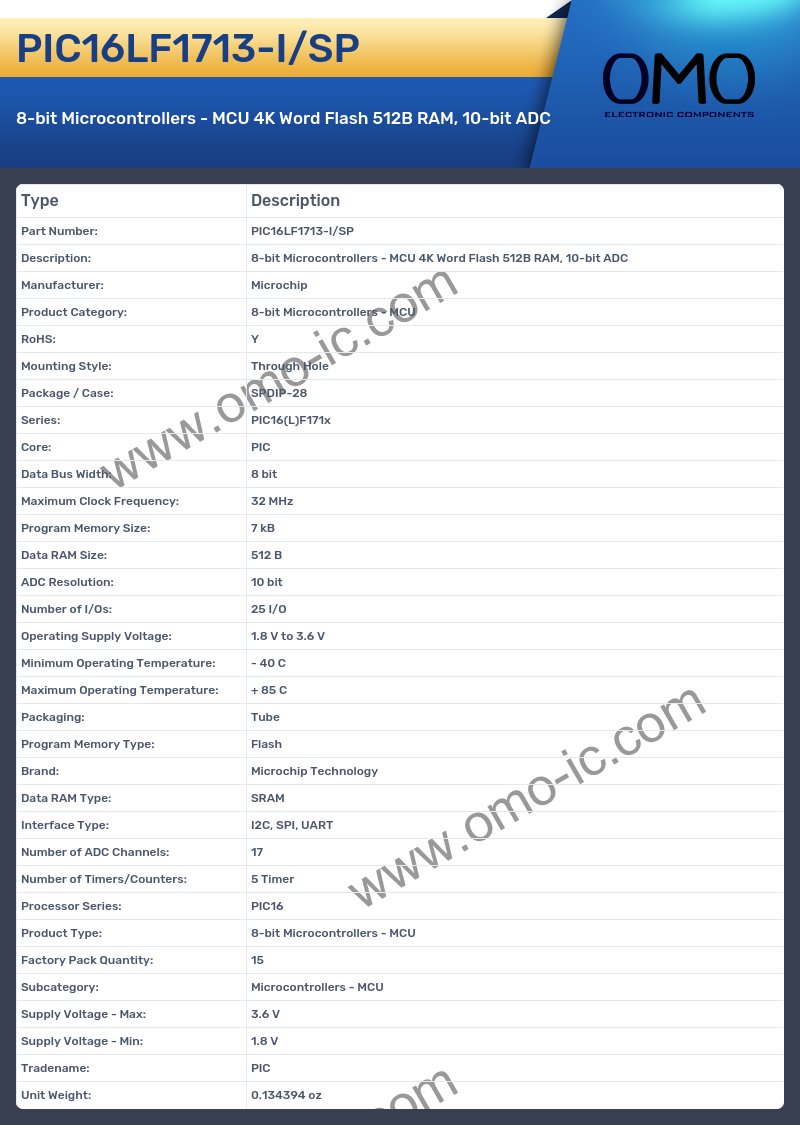 PIC16LF1713-I/SP