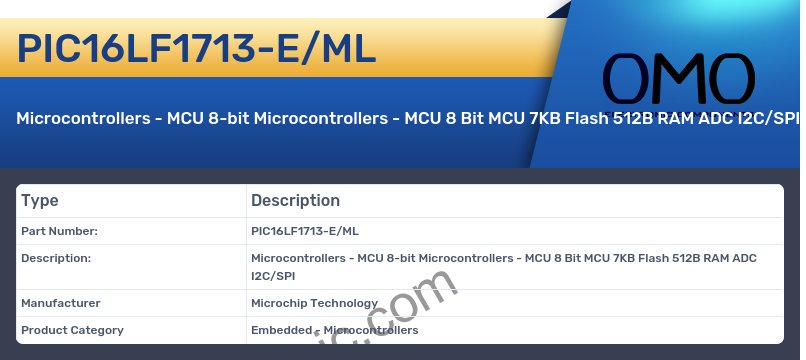 PIC16LF1713-E/ML