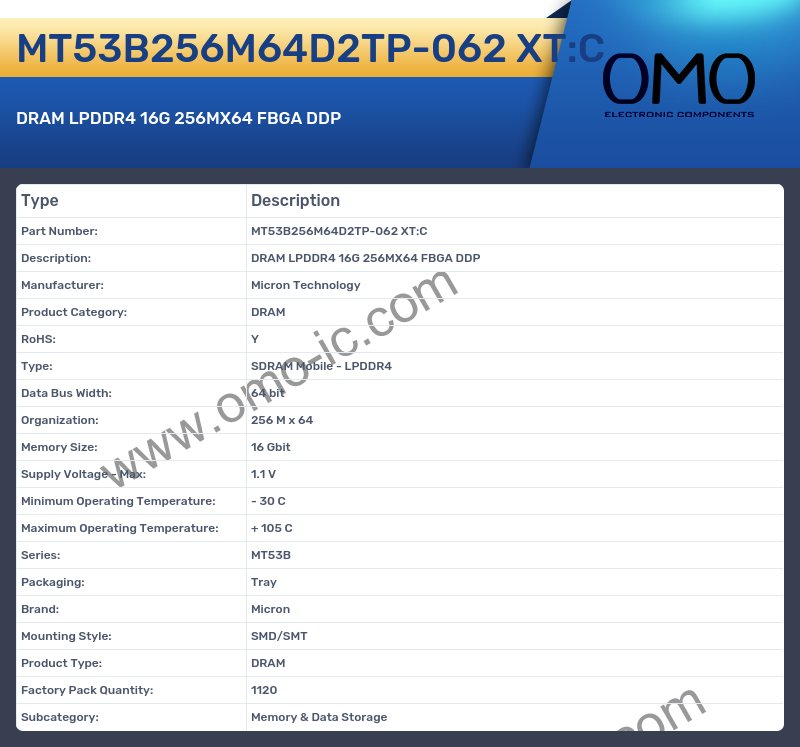 MT53B256M64D2TP-062 XT:C