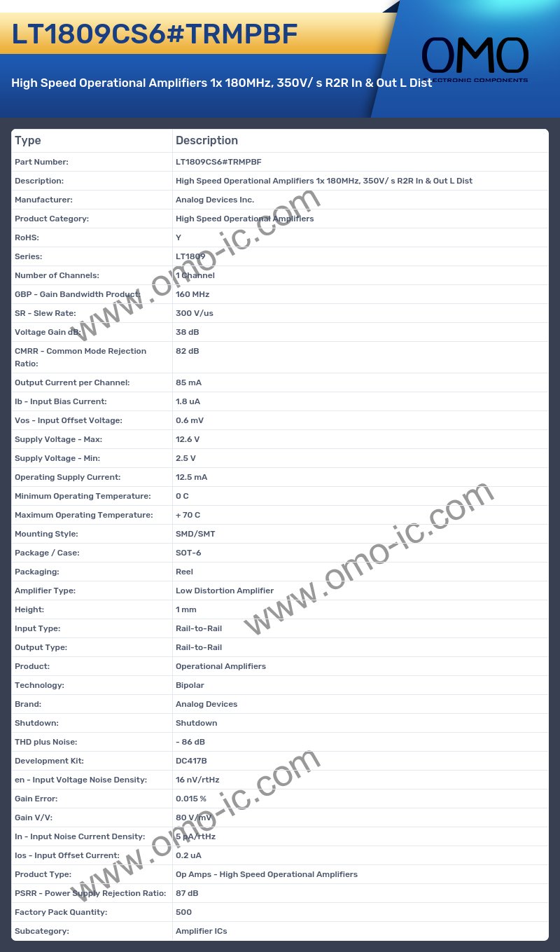 LT1809CS6#TRMPBF
