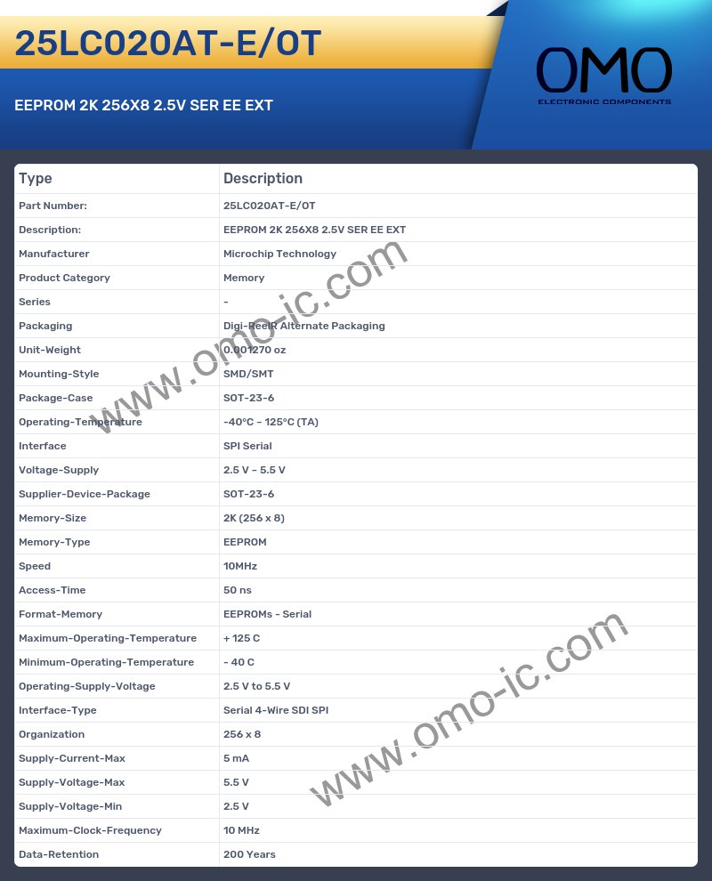 25LC020AT-E/OT