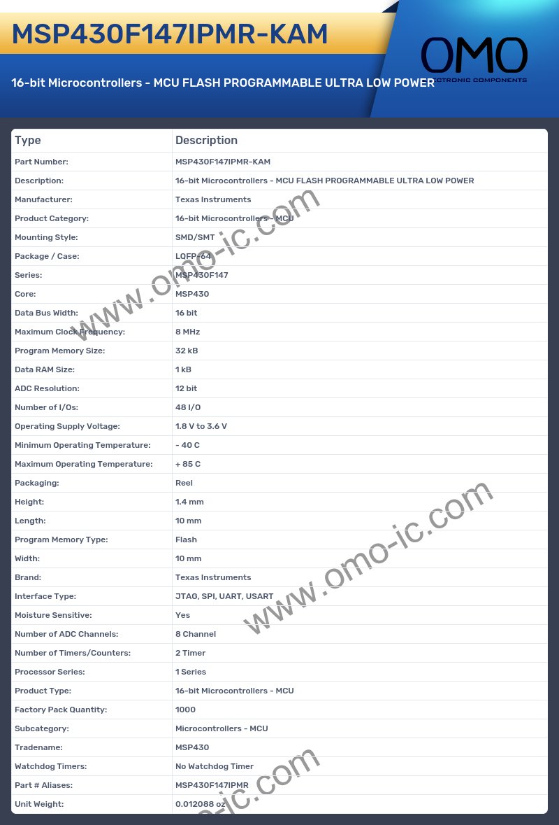 MSP430F147IPMR-KAM