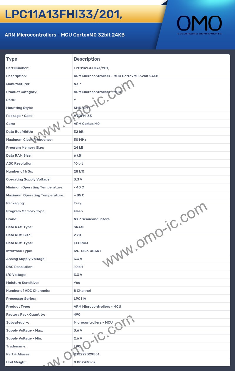 LPC11A13FHI33/201,
