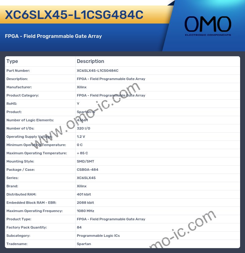XC6SLX45-L1CSG484C