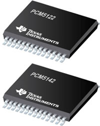 PCM5122/PCM5142 Audio Stereo DACs