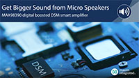 MAX98390 5 W Digital, Boosted Class D Amplifier wi